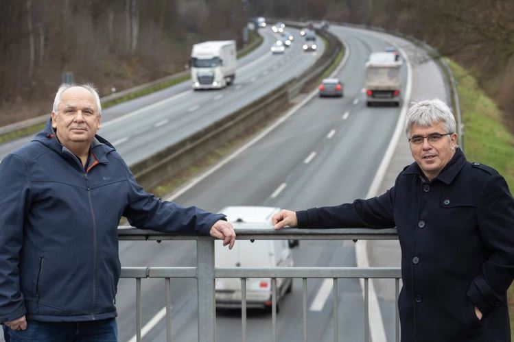 Foto: MnsterView/ Heiner Witte / Setzen sich fr mehr Lrmschutz ein  v.l. Peter Wolfgarten und Walter von Gwels