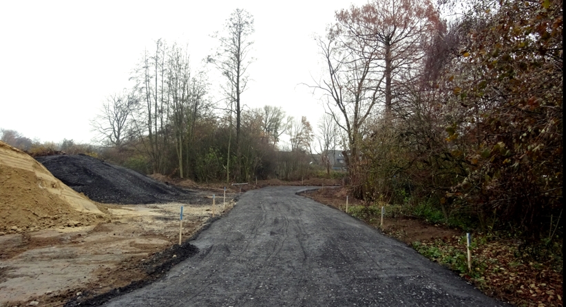 Die Arbeiten zur Errichtung der neuen Wegeverbindung zwischen Waldwegviertel und Bahnunterfhrung Heroldstrae haben begonnen