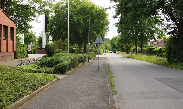 Mecklenbeckerstrae zwischen Landwehr und Dingbngerweg heute