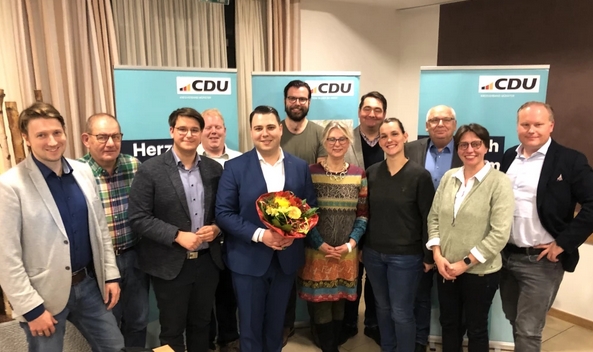 CDU-Team fr die Bezirksvertretung Mnster-West (v.l.): Christian Mutwill, Peter Hamann, Jrn Brinkmann, Manuel Entrup, Nicholas Philipp Reuting, Nico Hellmond, Karin Ubrig, Christian Hinzmann, Dr. Inga Hennig, Peter Wolfgarten, Birgitt Robben, Nils Schap